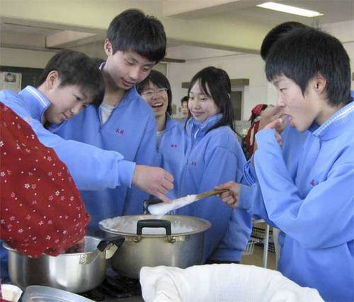 白鳥中学豆腐づくり4