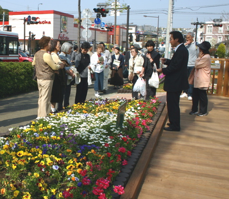 花と彫刻の道11